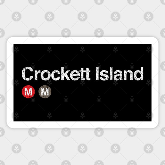 Crockett Island Sticker by huckblade